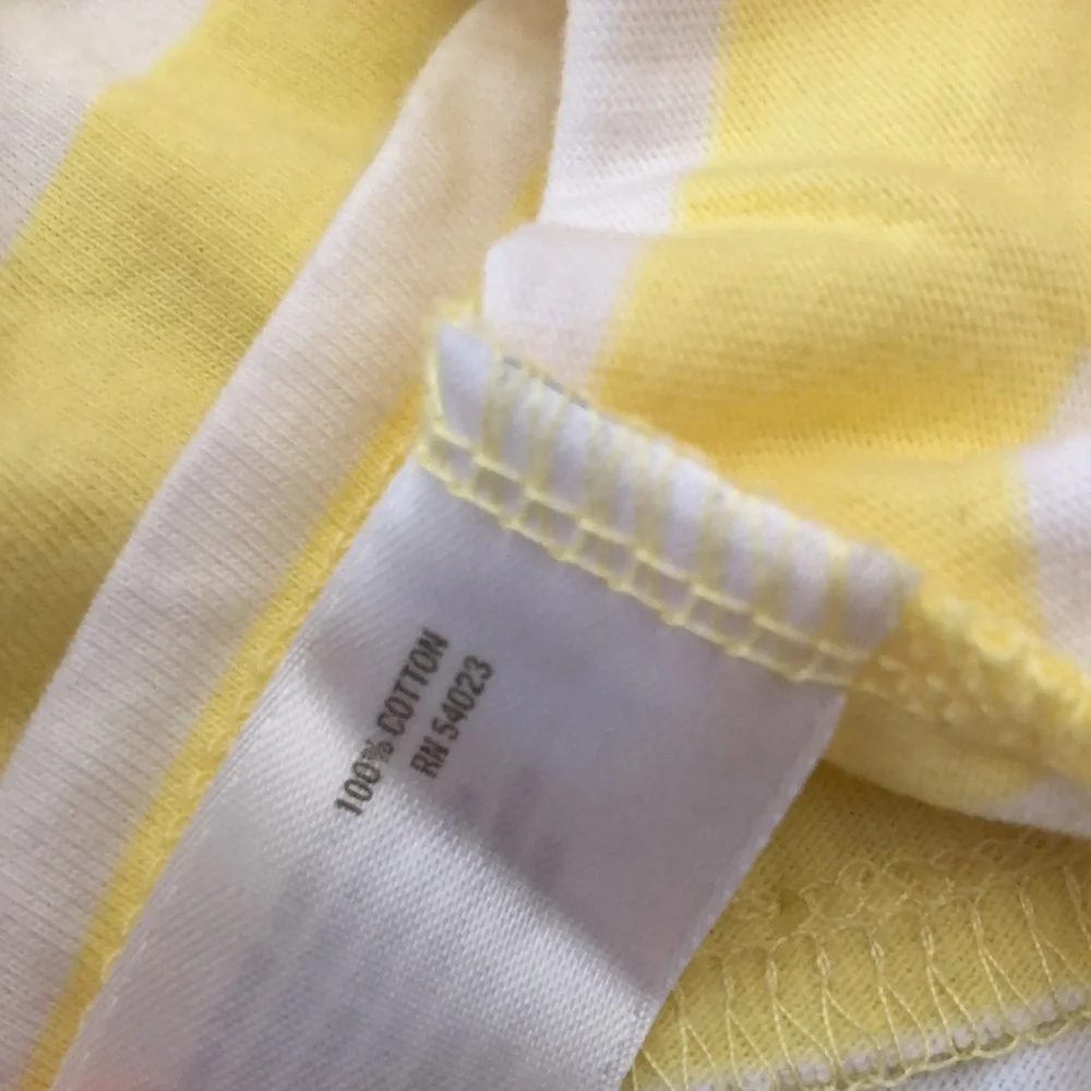 NWOT Old Navy Girls Yellow White Stripe Ruffle Skirt Size XS 5